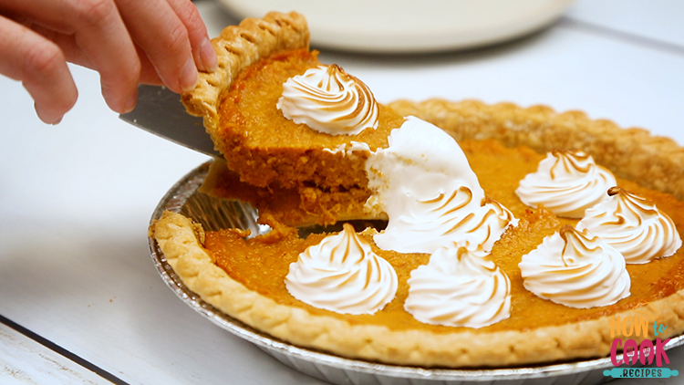 Making homemade sweet potato pie